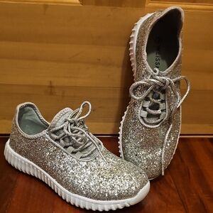 Weissman Silver Glitter Shoes
